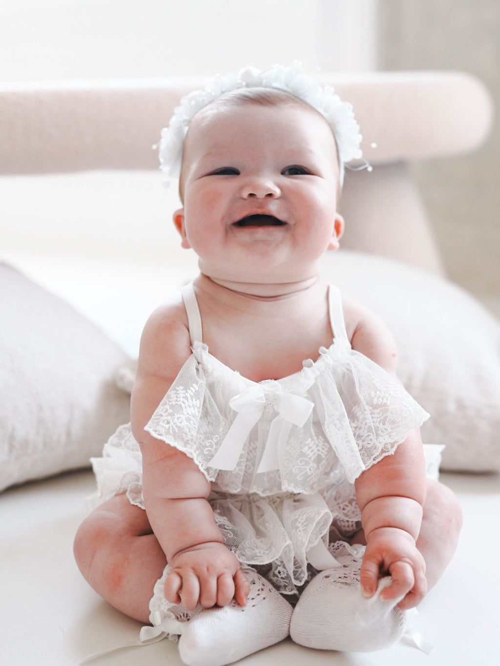 Maisons — The Heavenly Lace Baby Ensemble