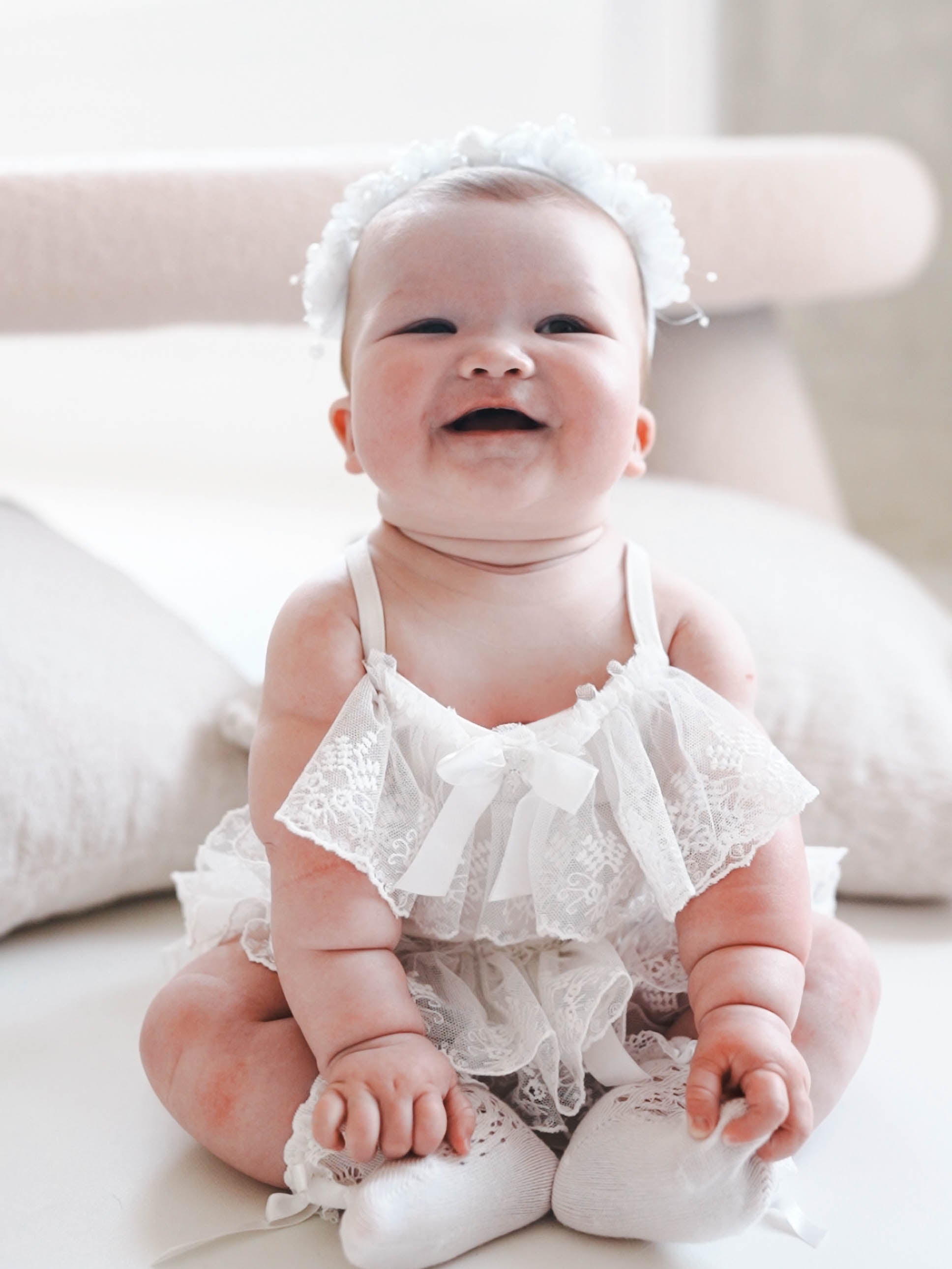 Maisons — The Heavenly Lace Baby Ensemble