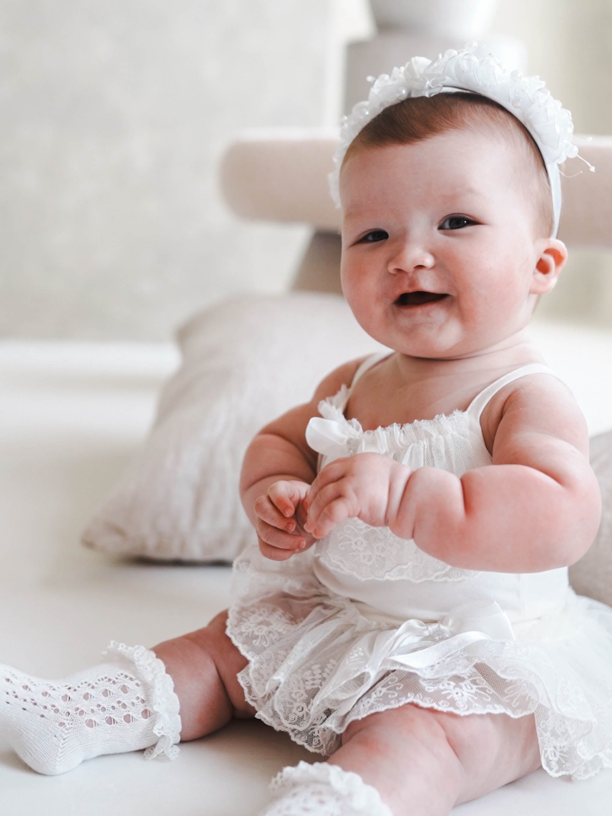 Maisons — The Heavenly Lace Baby Ensemble