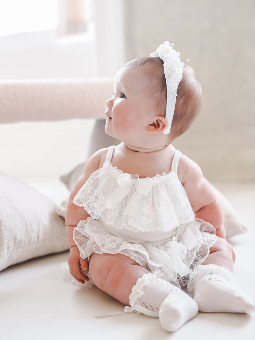 Maisons — The Heavenly Lace Baby Ensemble