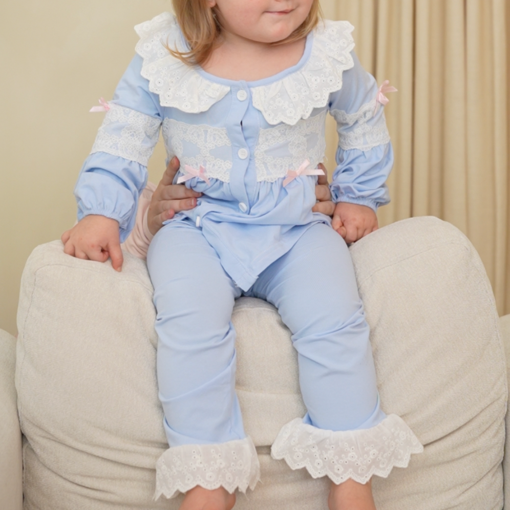 The Victorian Blue Pyjama Set — £28