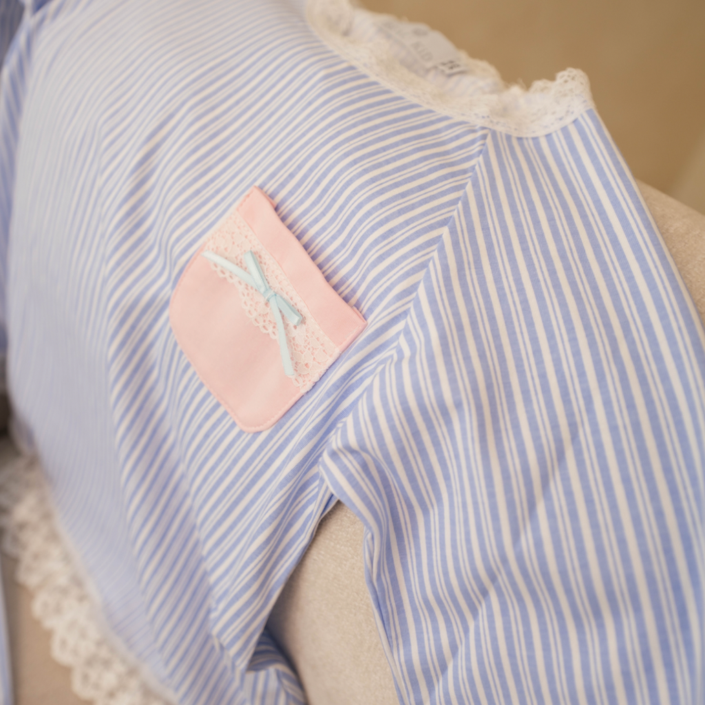 The Primrose pyjama set (blue) — £28