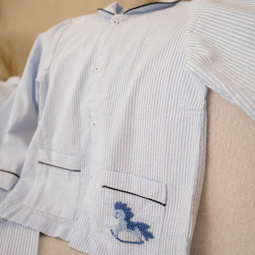 The Arthur Pyjama Set (Blue) — £25