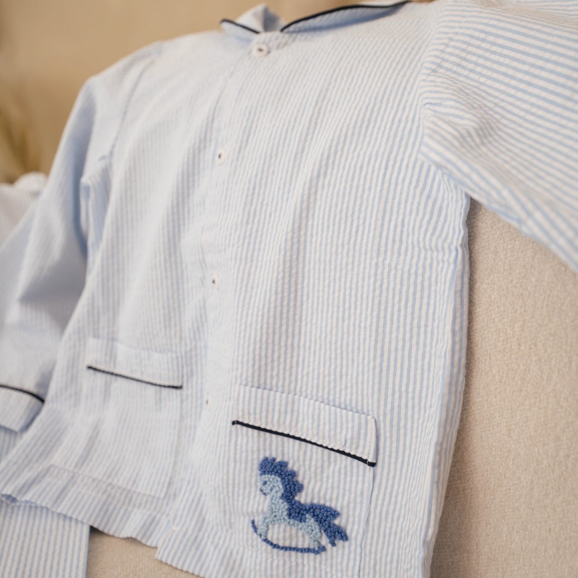 The Arthur Pyjama Set (Blue) — £25