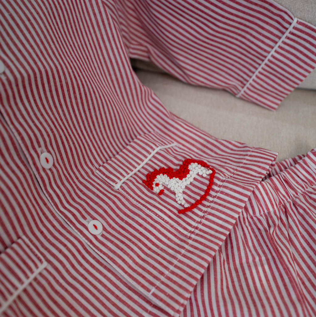 The Arthur pyjama set (Red) — £25