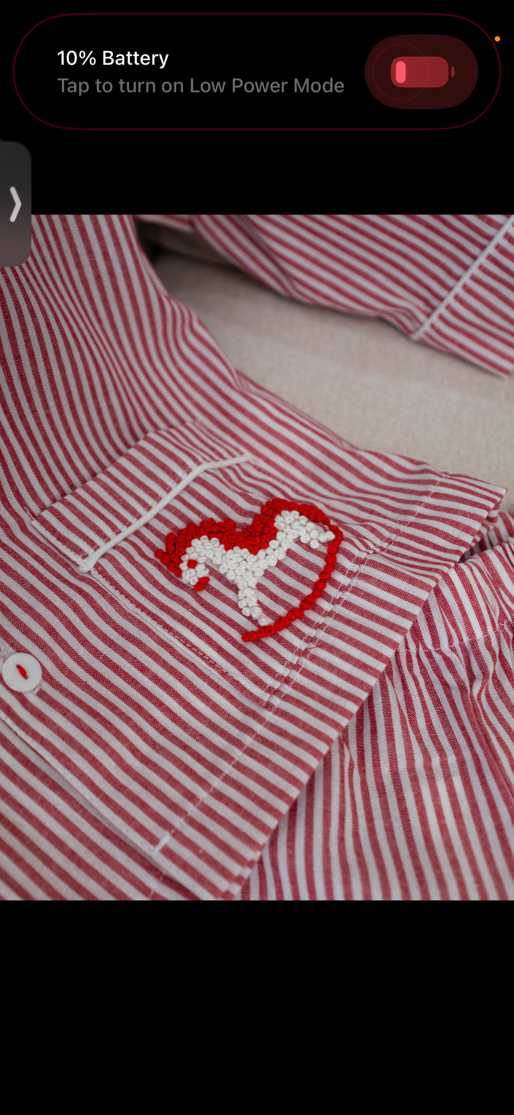 The Arthur pyjama set (Red) — £25
