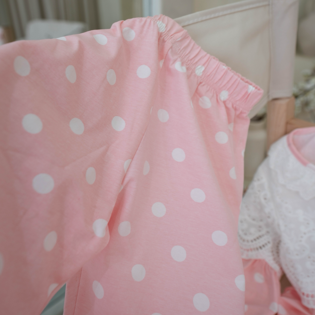 The Vintage Polka pyjama Set — £30