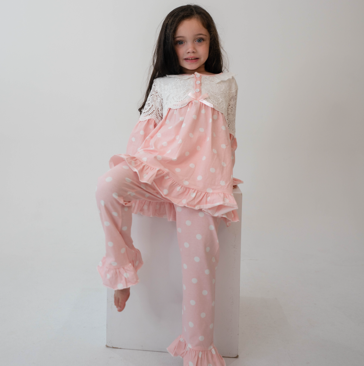 The Vintage Polka pyjama Set — £30