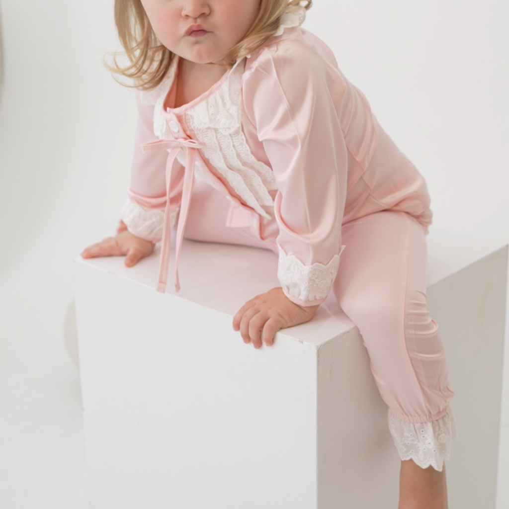 The Rosalie Lace Pyjama Set — £30